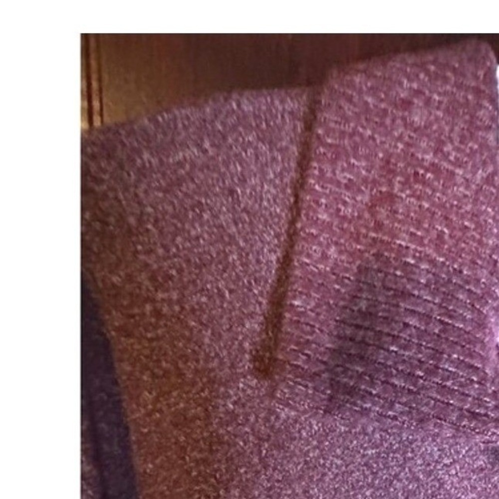 Maurices L Burgundy Pink Striped Soft Girl Knit Preppy Polo Pullover Top - Picture 5 of 10